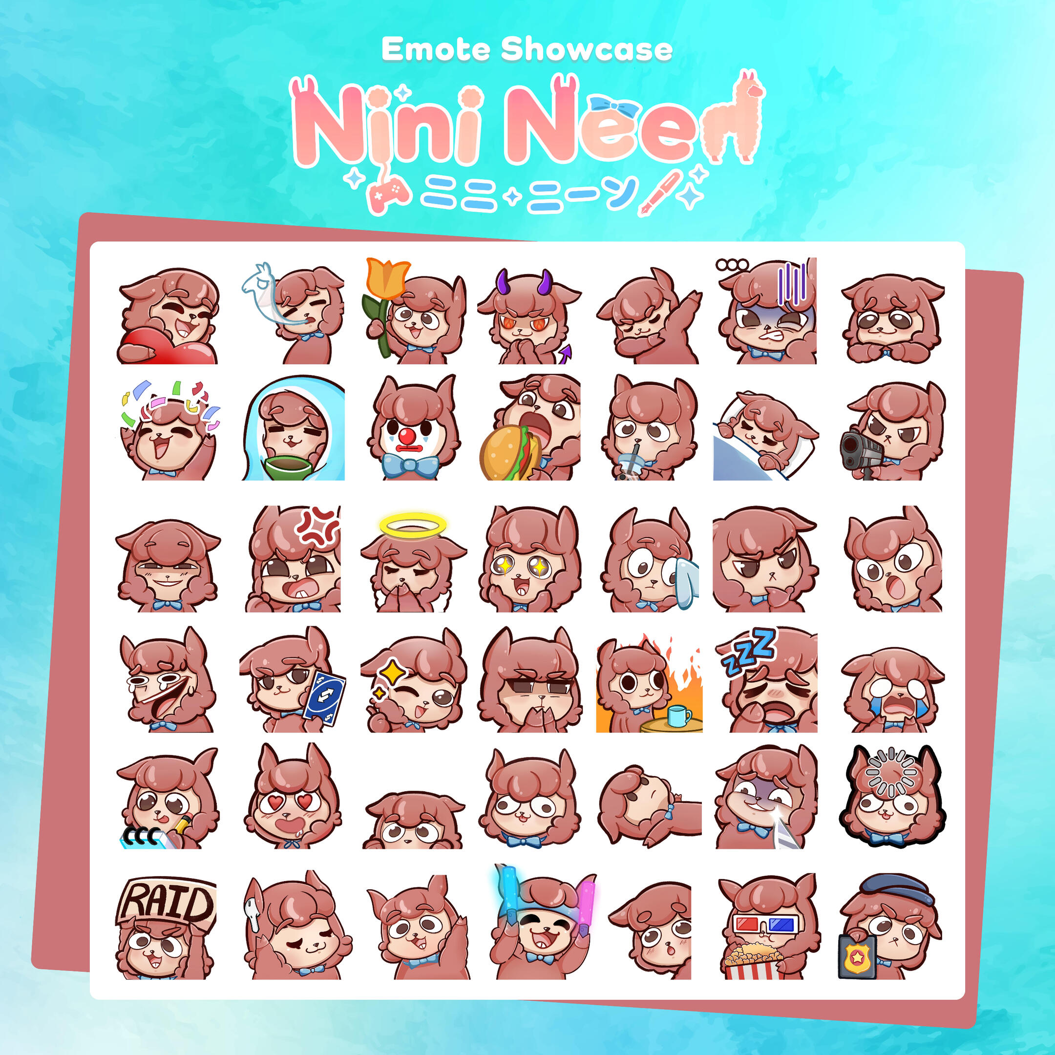 My standard emote set for Discord